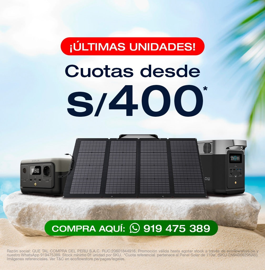 Panel solar portátil EcoFlow de 110W - EcoFlow ES