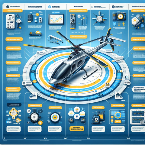 Infographic highlighting innovative features of Align TB70 electric helicopter