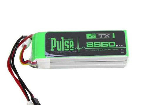 PULSE 2550mAh Transmitter 11.1V 3S Lipo Battery
