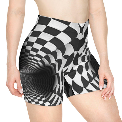 Infinite Tunnel Optical Illusion Women's Biker Shorts