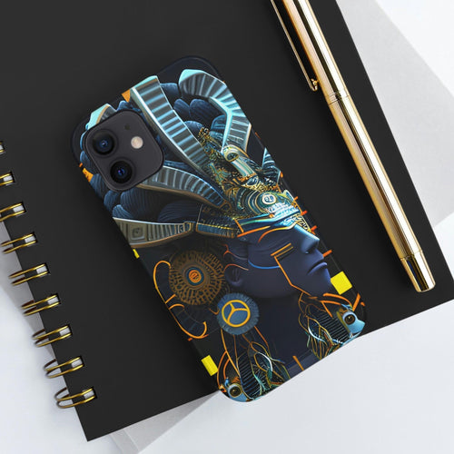 Mayan / Aztec Alien Robot Tribal Warrior Custom Artwork iPhone Case - Uniquely Designed and Inspired by Ancient Civilizations