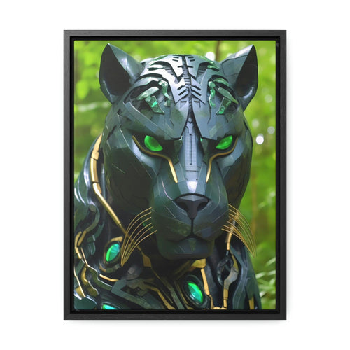 Obsidian Amazonian Black Panther Visionary Art Gallery Canvas Print - Home Decoration