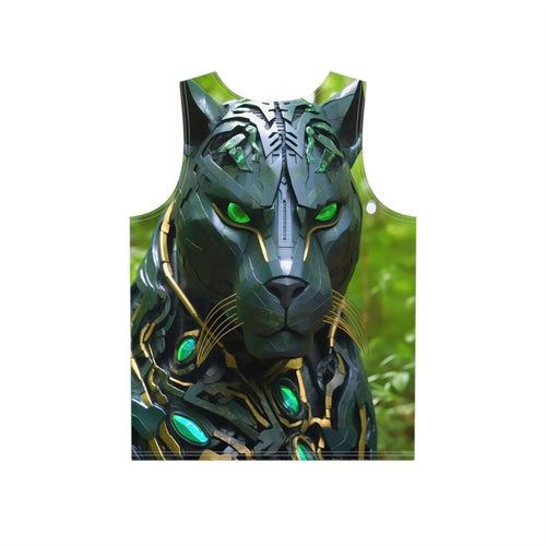 Obsidian Black Panther Custom Sublimation Print All-Over Design Tank Top - Stylish Comfort for Gym and Streetwear