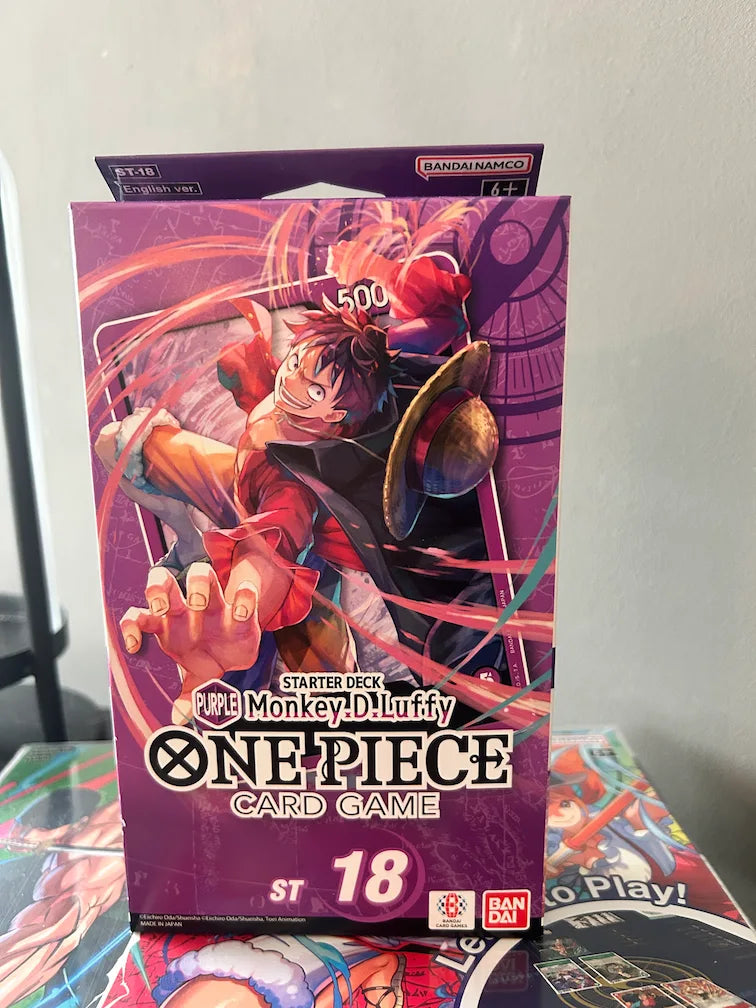 Voorkant van One Piece Starterdeck ST18 met daarop Monkey.D.Luffy