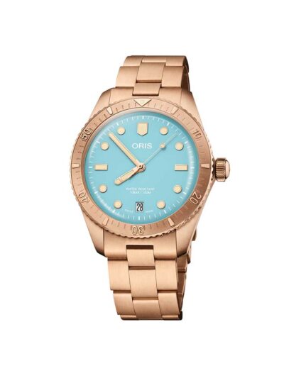 Oris Sky Blue Bronze Ladies Diver