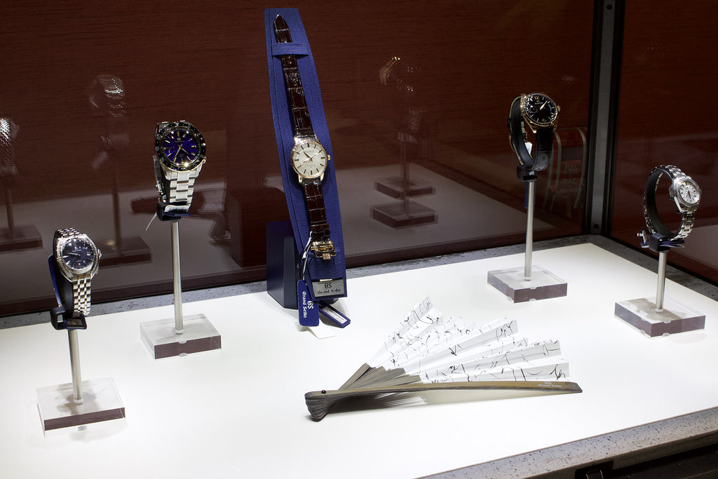 Grand Seiko Watches in display case