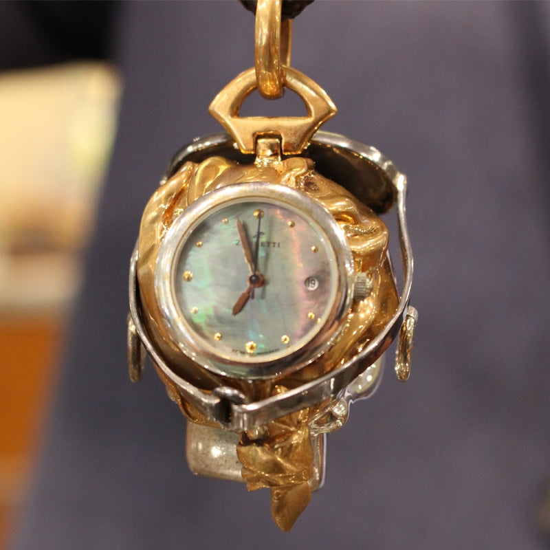 Zannetti Skull pocket watch back