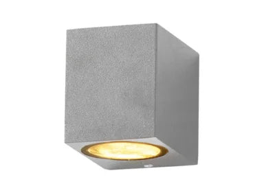 applique murale LED pour salle de bain, carrée et de couleur argentée