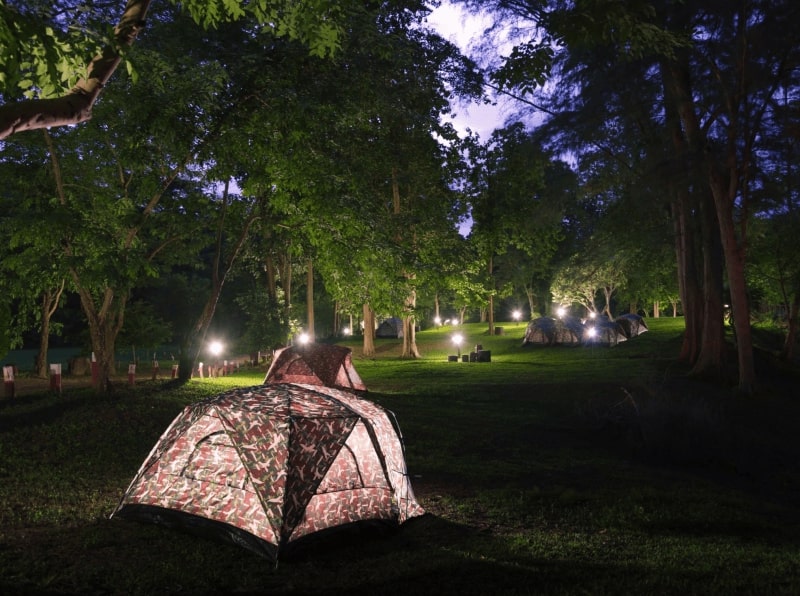 éclairage pour camping
