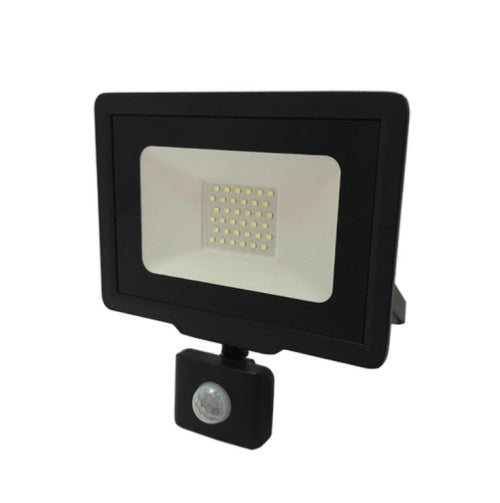 projecteur LED extérieur avec détecteur de présence, de couleur noire