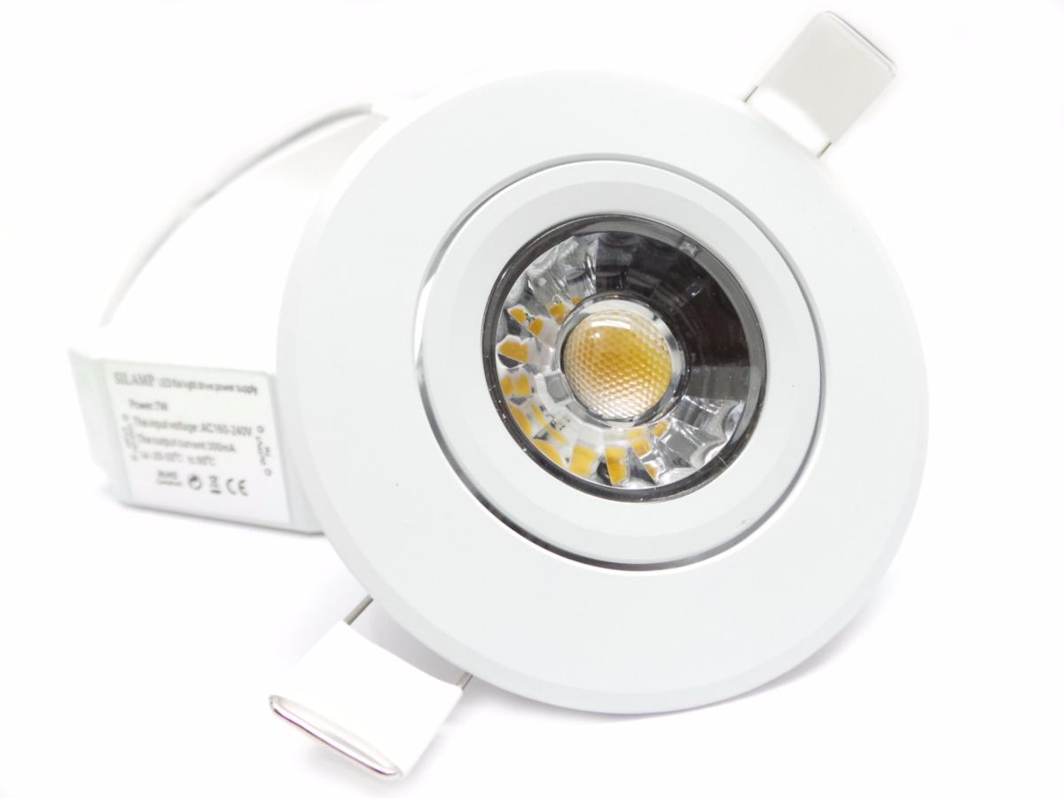 spot LED encastrable rond blanc