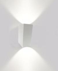 applique murale LED blanche, rectangulaire et à double faisceau lumineux