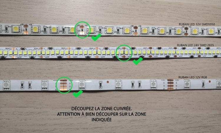 Comment brancher un ruban LED 12V ou 24V monochrome ?