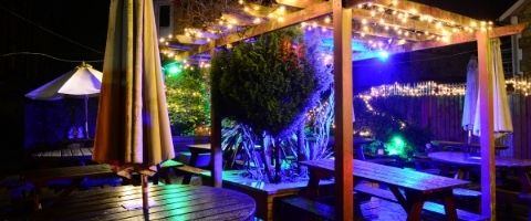 ruban LED pergola