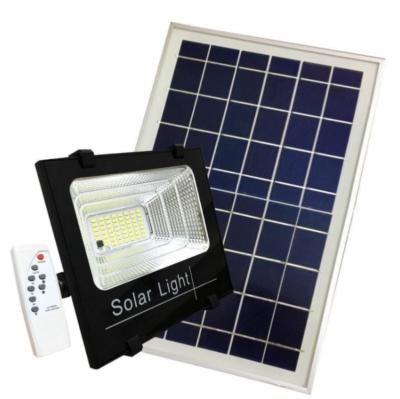 projecteur LED solaire avec panneau solaire, détecteur et télécommande