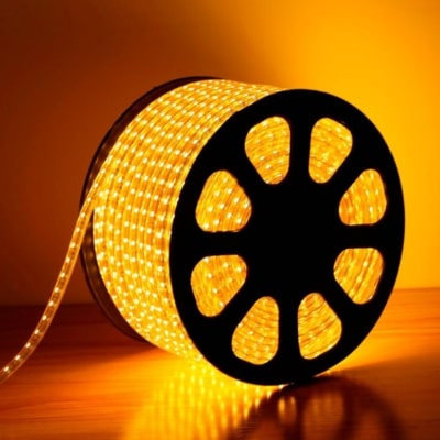 bandeau LED de couleur jaune