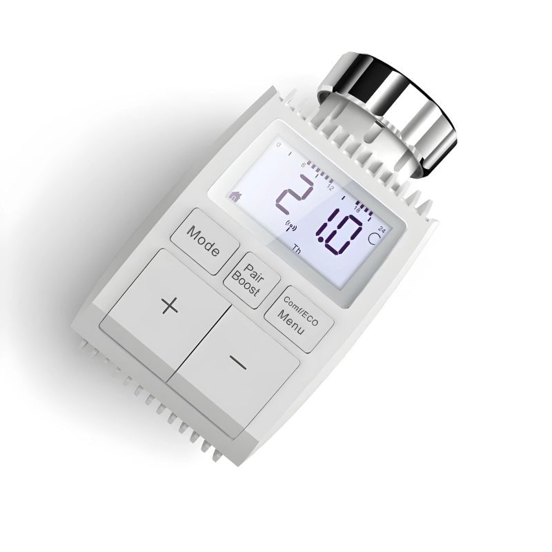 Tête Thermostatique Connectée ZigBee Universelle avec Ecran LCD - Silamp France product image