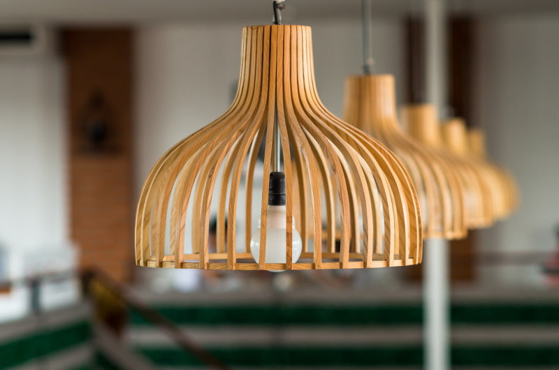 lampes intérieures design en bois