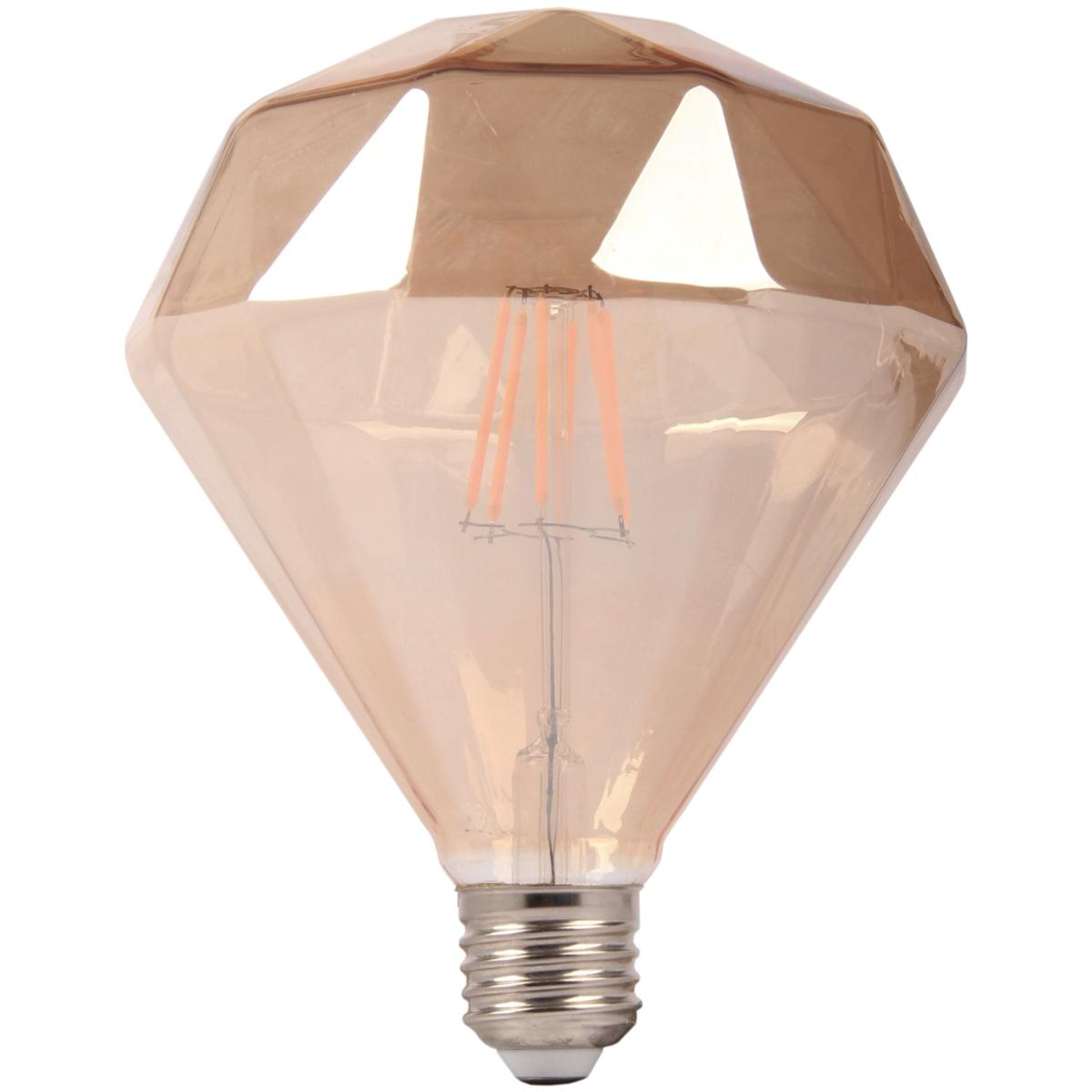 ampoule LED culot E27 dimmable et de couleur ambrée