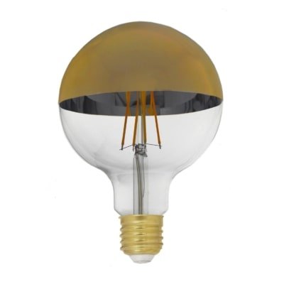 ampoule LED vintage avec une calotte en bronze