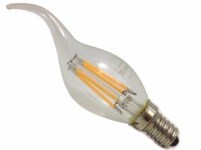 ampoule LED à filament vintage en forme de flamme