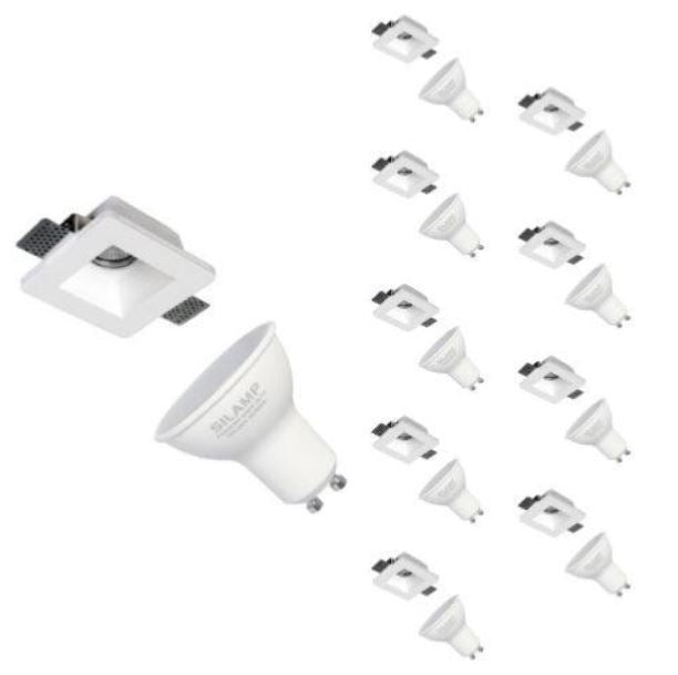 plusieurs ampoules pour spot LED GU10, avec leurs supports