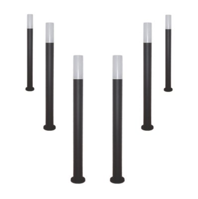 6 bornes extérieures LED design, norme IP65