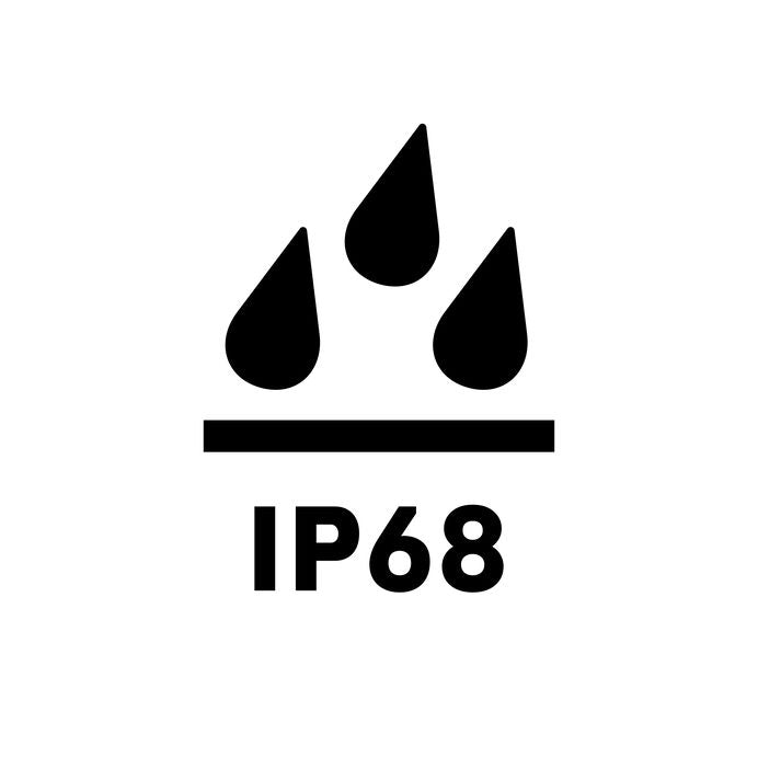 symbole de l'indice de protection IP68