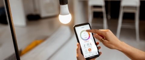 Smart LED Banquier Nuit Lampe de Table Alexa Lampe Google Variateur Mobile  RGB