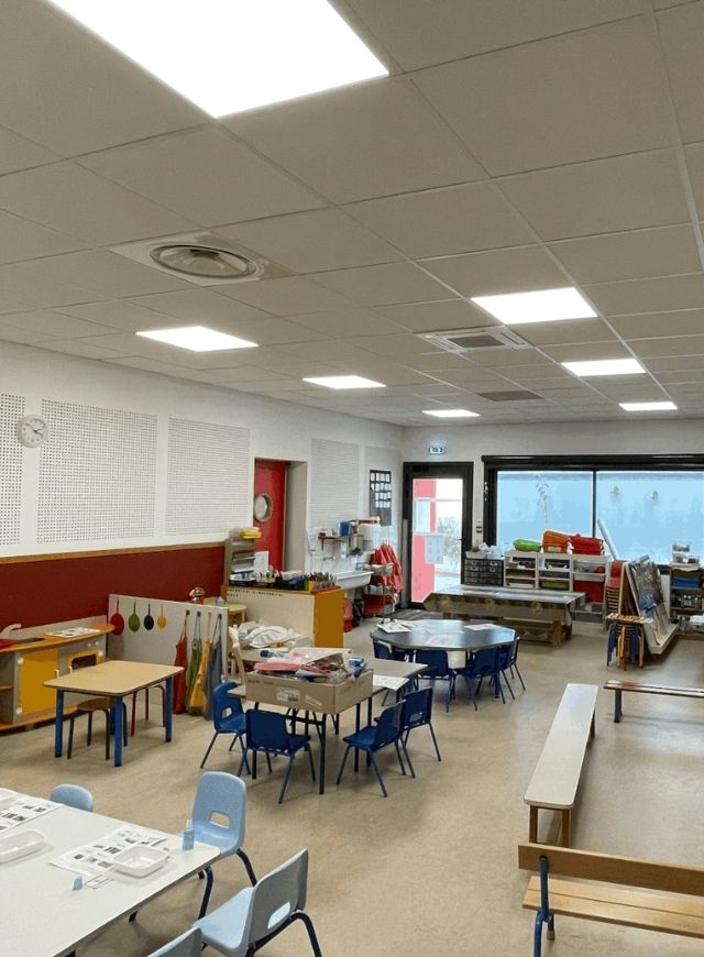 Dalle led plafond dallé école