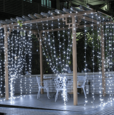 rideau lumineux terrasse mariage