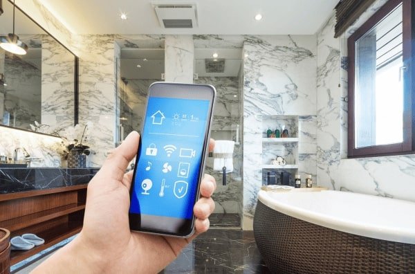 salle de bain connectée et intelligente