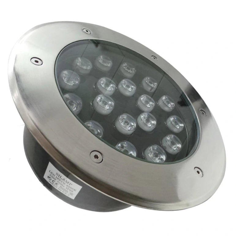 spot LED extérieur étanche, gris chromé