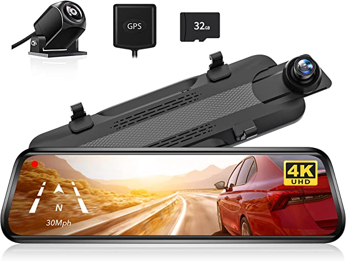 WOLFBOX G930 Rear View Mirror Camera-Refurbished