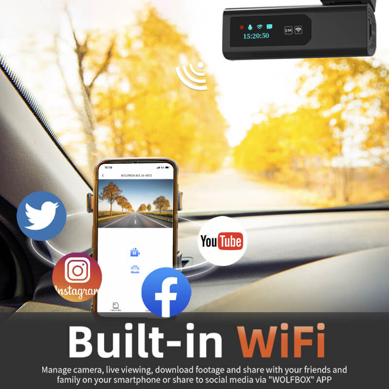 Wolfbox G840H Wi-Fi Rear View Mirror Dash Cam – Juniper Overland