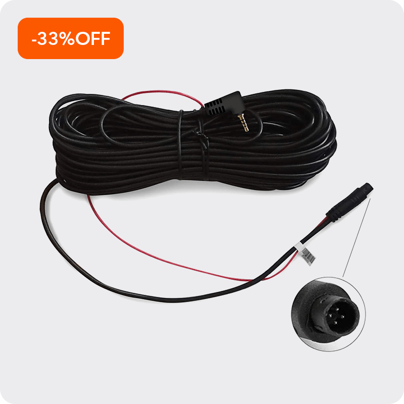 WOLFBOX-Dash-Cam-50Feet-Rear-Camera-Extension-Cord-Cable