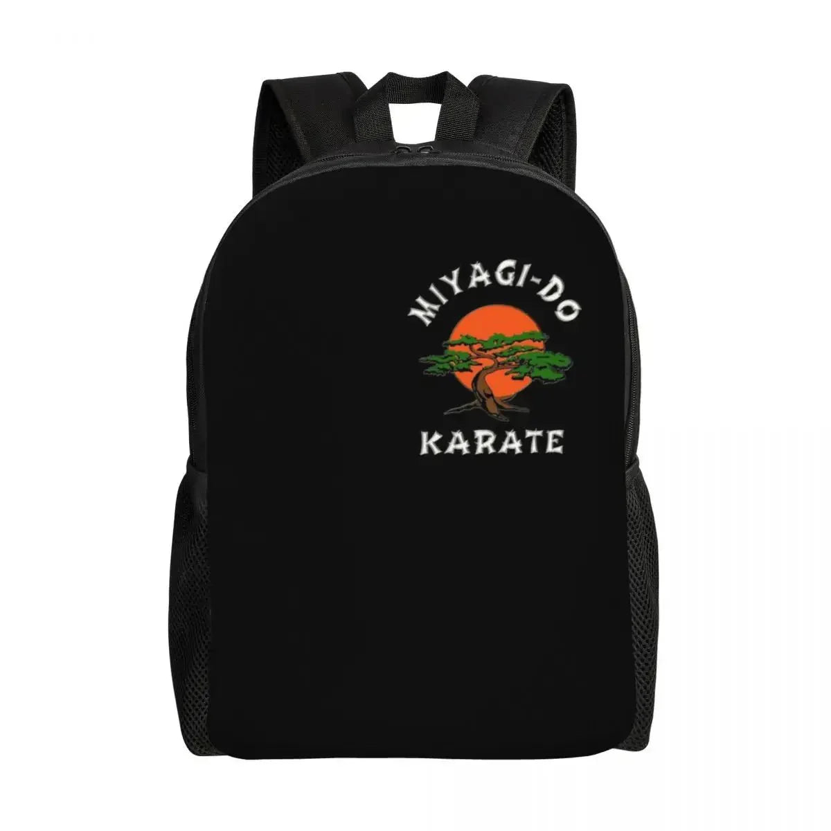 Miyagi Dojo Karate Kid Backpack for Students and Adults - 15 Inch Laptop Bag with Cobra Kai Anime Design