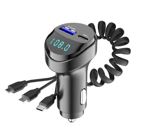 Versatile 3-in-1 Car Charger