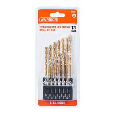 1/4'' Titanium HSS Hex Shank Drill Bit Set WARRIOR