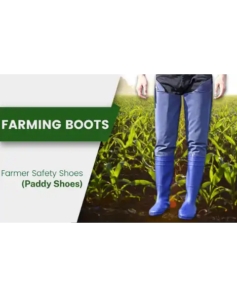 DR ENTERPRISE FARMER SAFETY SHOES | LONG LENGTH PADDY SHOES | AGRICULTURE SHOES product  Image