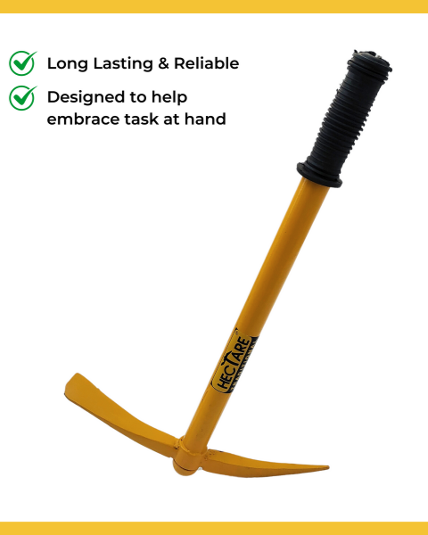 HECTARE TRADITIONAL HEAVY DUTY PICK AXE HAND TOOL-YELLOW product  Image