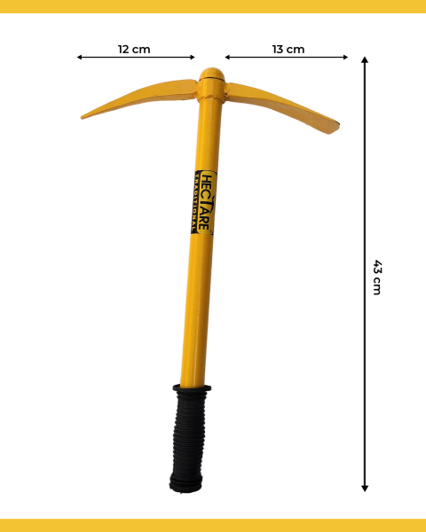HECTARE TRADITIONAL HEAVY DUTY PICK AXE HAND TOOL-YELLOW product  Image