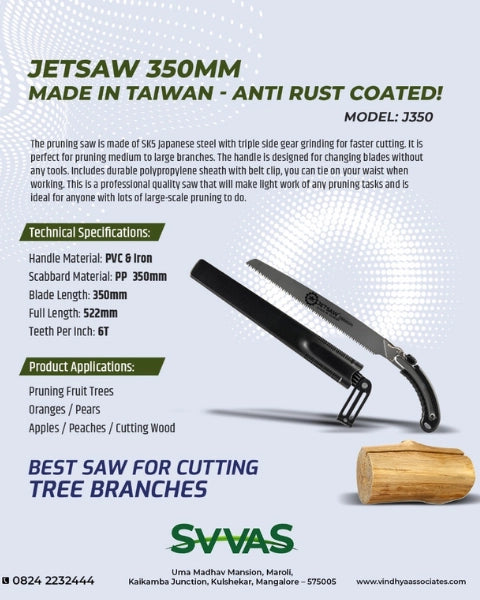 JETSAW - PRUNING SAW WITH SCABBARD 350MM (J-350) product  Image