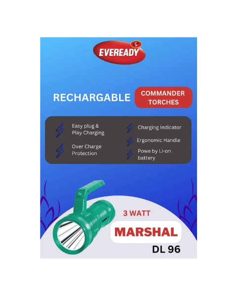 EVEREADY MARSHAL(DL 96) RECHARGABLE TORCH product  Image