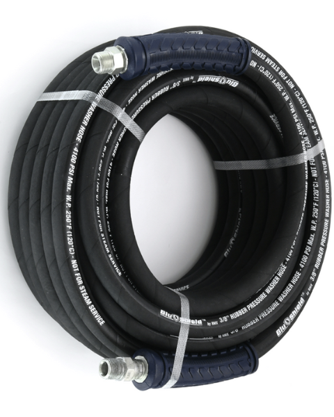 ZEPHYR BLUSHIELD KEVLAR-BRAIDED PRESSURE WASHER RUBBER HOSE 06MM×10 MTR WITH FITTINGS product  Image