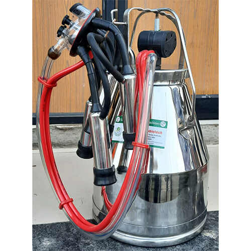 ECOMILK (EM) 03 DOUBLE POWER DOUBLE BUCKET MILKING MACHINE- WITHOUT ENGINE (FIXED) product  Image 3