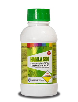 हमला कीटनाशक (क्लोरपाइरीफॉस 50% + साइपरमेथ्रिन 5% ईसी) - कई कीटों के विरुद्ध प्रभावी Image