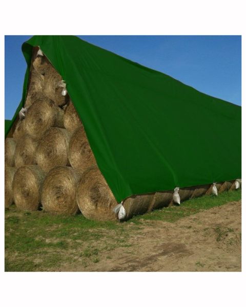 TUFFPAULIN 40FT X 40FT 150 GSM GREEN HAY COVERS HEAVY DUTY TARPAULIN- TIRPAL product  Image