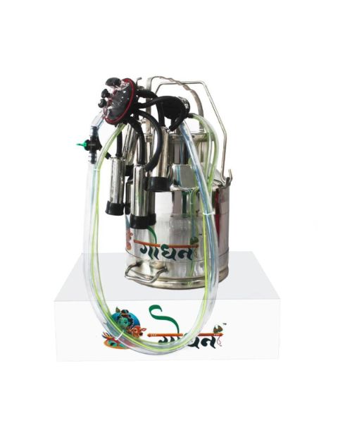 GODHAN GS 430 OIL MILKING MACHINE DOUBLE BUCKET product  Image 2