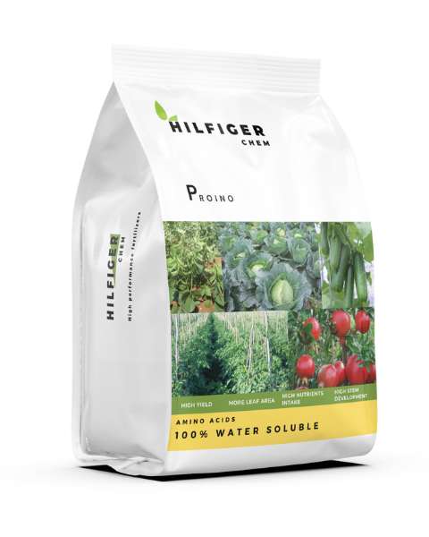 HILFIGER PROINO MICRONUTRIENT (PROTEIN AMINO ACIDS 80%), HELPS IN IMMUNITY & GROWTH IN ALL CROPS product  Image